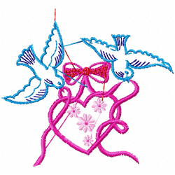 Small Birds Embroidery Design 6